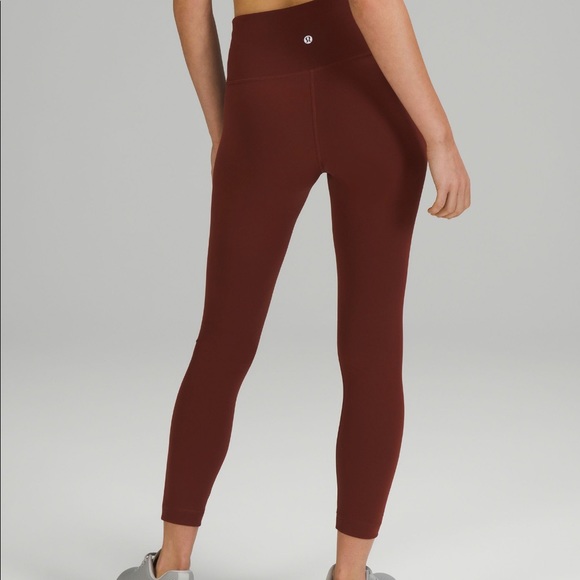 Lululemon Wunder Train 25” Leggings (Rust) - Picture 6 of 9